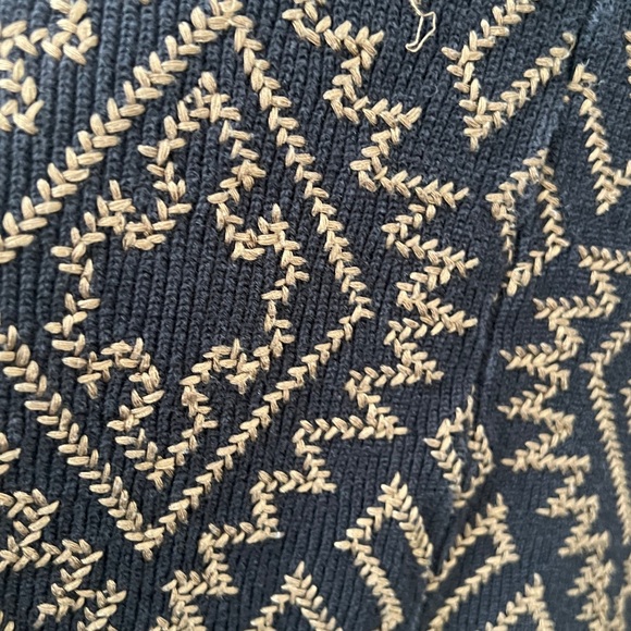 BIYA by JOHNNY WAS Black and Brown Knit Cardigan - Picture 4 of 7